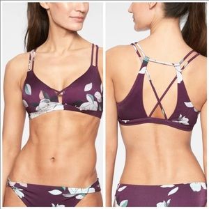 Athleta Aqualuxe Floradora Bikini Top